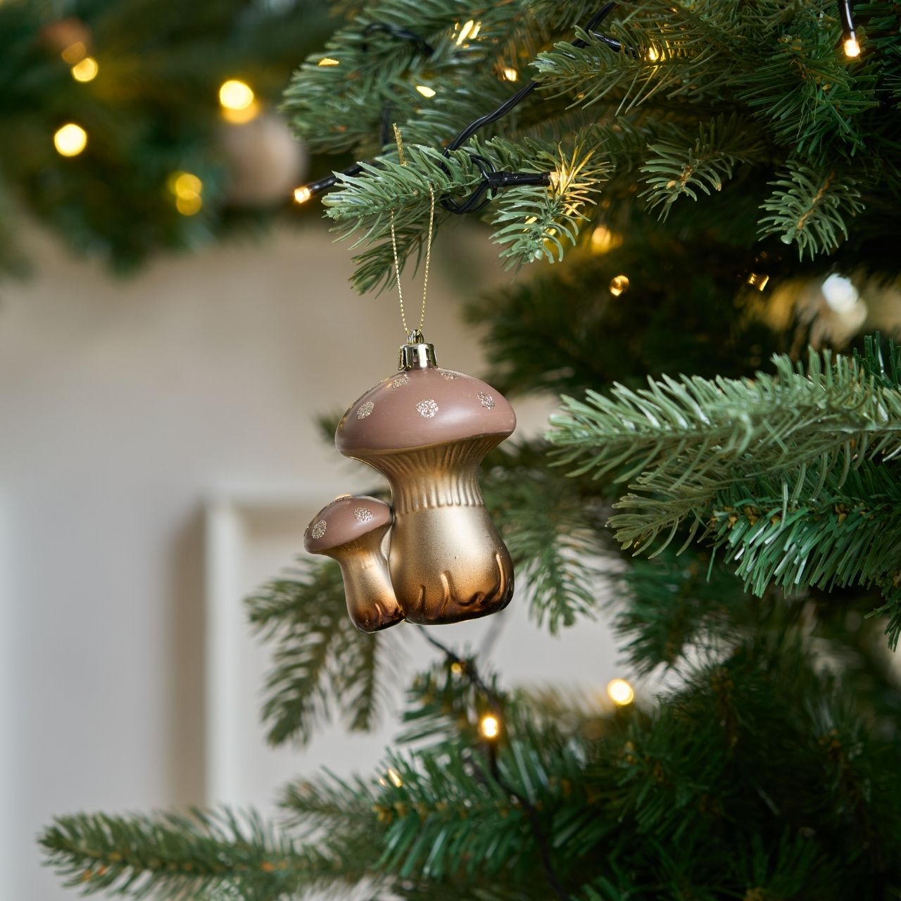 Svampe julekugle, 2 stk.